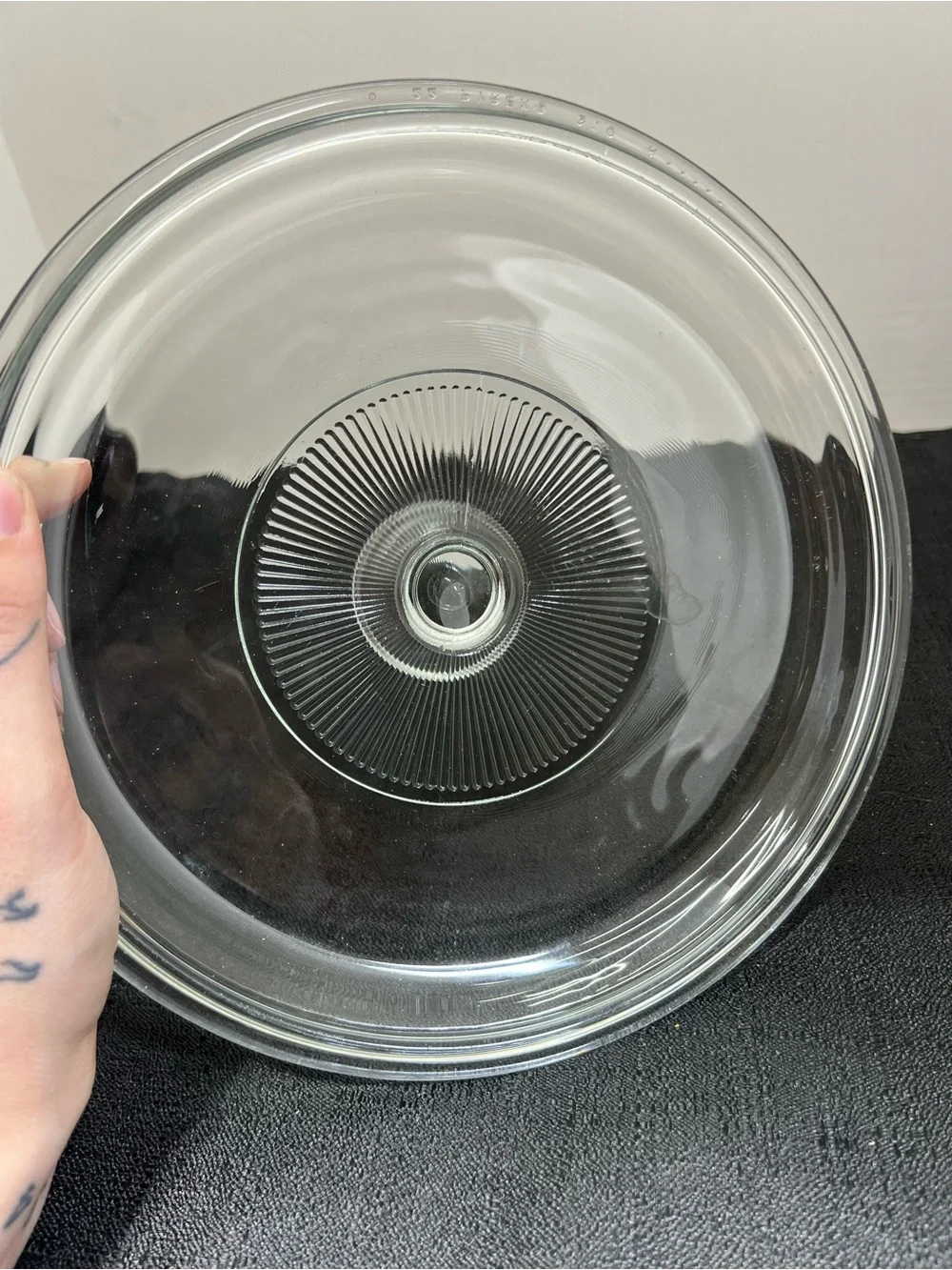 Pyrex Glass Lid 9 inch Round G-1-C  8.5” Diameter G